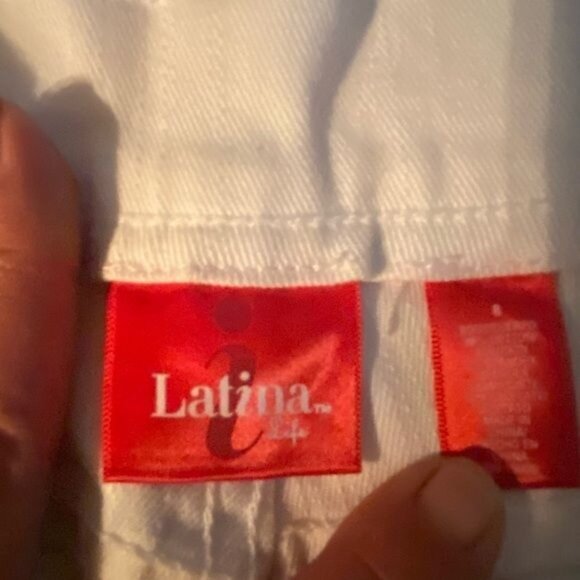 Y2K Womens Fairycore Jeans Size 8 Beaded Lace Hem Wide Leg 70s Flare Pin… - Picture 8 of 10